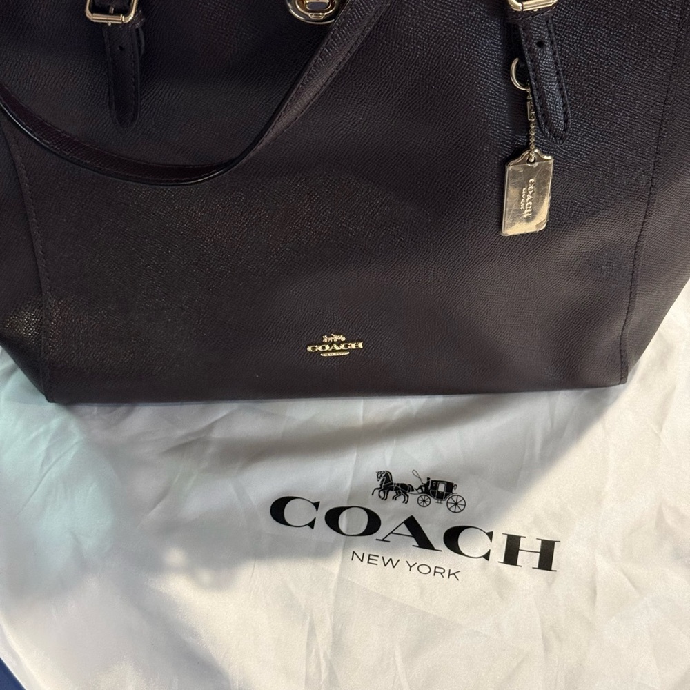 Coach Oxblood Leather Tote